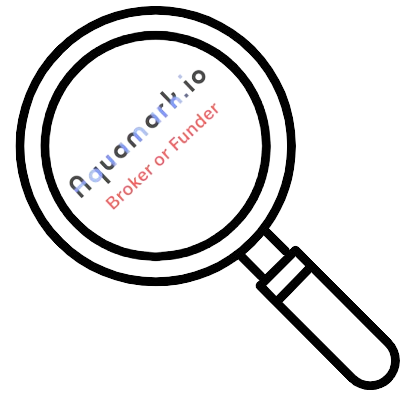 Magnified view of the Aquamark broker or funder watermark