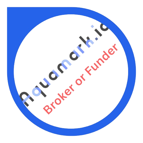 Magnified view of the Aquamark broker or funder watermark